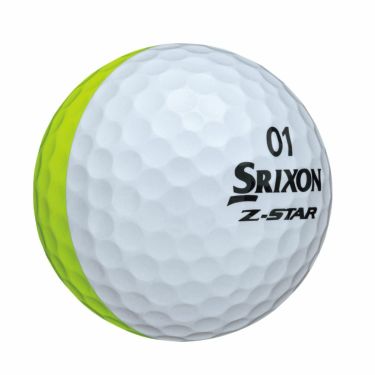  [2021年モデル] ダンロップ　SRIXON スリクソン Z-STAR DIVIDE ディバイド ゴルフボール　1ダース（12球入り）　ホワイト/イエロー　詳細1