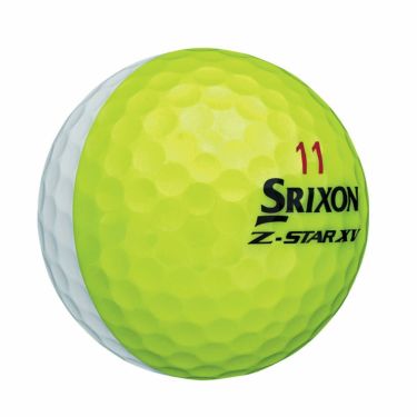 ダンロップ　スリクソン Z-STAR XV ディバイド 2021年モデル　ゴルフボール　1ダース（12球入り）　ホワイト/イエロー　詳細1
