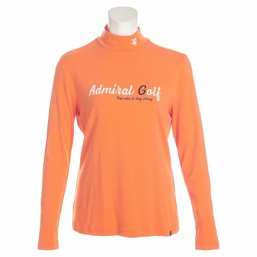 アドミラル Admiral　レディース ロゴプリント 長袖 ハイネックシャツ ADLA181　2021年モデル オレンジ（46）