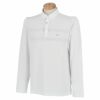 トラヴィスマシュー Travis Mathew　メンズ ロゴ刺繍 チェストライン 長袖 ポロシャツ 1MV384JV　2021年モデル ホワイト（1WHT）
