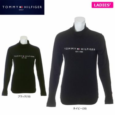 トミー ヒルフィガー ゴルフ　レディース ロゴプリント 起毛素材 長袖 ハイネックシャツ THLA167　2021年モデル 詳細1