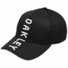 オークリー OAKLEY　メンズ 立体刺繍ロゴ メッシュ キャップ FOS900690 02E ブラックアウト　2021年モデル ブラックアウト（02E）