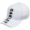 オークリー OAKLEY　メンズ 立体刺繍ロゴ メッシュ キャップ FOS900690 100 ホワイト　2021年モデル ホワイト（100）