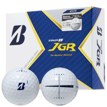 ブリヂストン TOUR B JGR 2021年モデル　ジャストインアライメント ゴルフボール 1ダース（12球入り）　ホワイト ホワイト（Just-in Alignment）