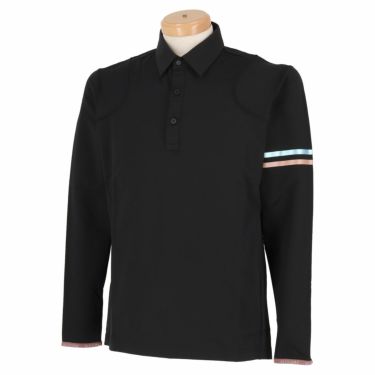 ブリヂストンゴルフ　ULTICORE メンズ 撥水 ストレッチ 長袖 ポロシャツ VBM02F　2021年モデル ブラック（BK）