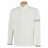 ブリヂストンゴルフ　ULTICORE メンズ 撥水 ストレッチ 長袖 ポロシャツ VBM02F　2021年モデル ホワイト（WH）