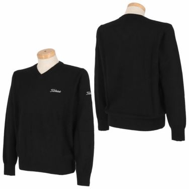 タイトリスト Titleist　メンズ カシミヤ 長袖 Vネック セーター TWMK1758　2021年モデル 詳細3