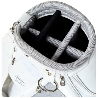 マンシングウェア Munsingwear　メンズ 異素材MIX キャディバッグ MQBTJJ06 WH00 ホワイト　2022年モデル　詳細5