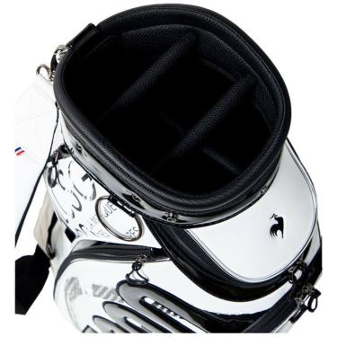 ルコック Le coq sportif　メンズ アートグラフィック キャディバッグ QQBTJJ02 WHBK ホワイト×ブラック　2022年モデル　詳細4