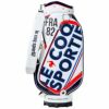 ルコック Le coq sportif　メンズ ビッグロゴグラフィック キャディバッグ QQBTJJ03 WH00 ホワイト　2022年モデル