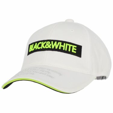 ブラック＆ホワイト Black＆White　ホワイトライン レディース ビッグロゴ メッシュ キャップ BLS8421 10 ホワイト　2021年モデル ホワイト（10）