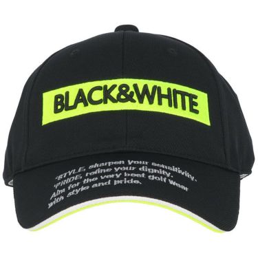 ブラック＆ホワイト Black＆White　ホワイトライン レディース ビッグロゴ メッシュ キャップ BLS8421 20 ブラック　2021年モデル 詳細2