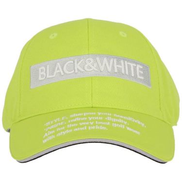ブラック＆ホワイト Black＆White　ホワイトライン レディース ビッグロゴ メッシュ キャップ BLS8421 63 ネオンイエロー　2021年モデル 詳細2