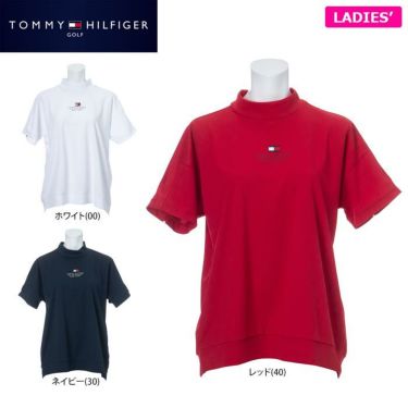 トミー ヒルフィガー ゴルフ　レディース バックプリント 半袖 モックネックシャツ THLA110　2021年モデル 詳細1