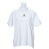 トミー ヒルフィガー ゴルフ　レディース バックプリント 半袖 モックネックシャツ THLA110　2021年モデル ホワイト（00）