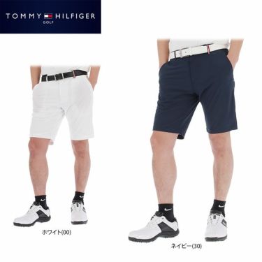 トミー ヒルフィガー ゴルフ　メンズ ロゴプリント メッシュ生地 ストレッチ ショートパンツ THMA130　2021年モデル 詳細1