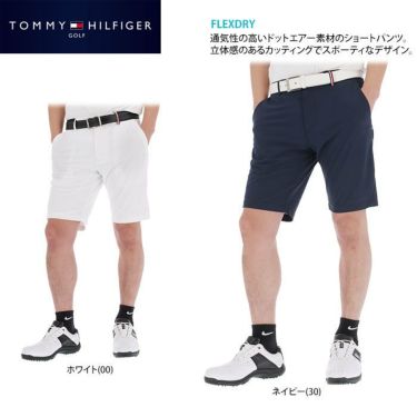 トミー ヒルフィガー ゴルフ　メンズ ロゴプリント メッシュ生地 ストレッチ ショートパンツ THMA130　2021年モデル 詳細2