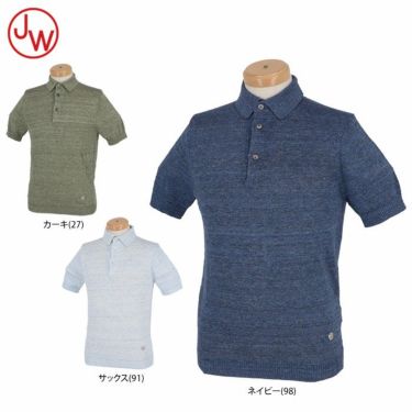 JWO　メンズ リネン 半袖 ニット ポロシャツ 41-1191310　2021年モデル 詳細1