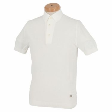 JWO　メンズ 鹿の子 ストレッチ 半袖 ポロシャツ 41-1191311　2021年モデル ホワイト（04）