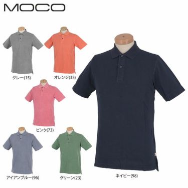 MOCO モコ　メンズ 鹿の子 半袖 ポロシャツ 21-2191445　2021年モデル 詳細1