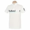 アドミラル Admiral　メンズ ランパント刺繍 メッシュ生地 半袖 ホリゾンタルカラー ポロシャツ ADMA242　2022年モデル ホワイト（00）