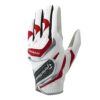 テーラーメイド　インタークロス 5.0　メンズ ゴルフグローブ TD302 N92977 WHITE/RED　2022年モデル WHITE/RED（N92977）