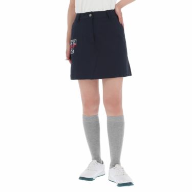 トミー ヒルフィガー ゴルフ　レディース ロゴ刺繍 背面タック ストレッチ スカート THLA113　2021年モデル ネイビー（30）