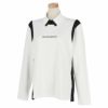 ブラック＆ホワイト Black＆White　ホワイトライン レディース バイカラー 長袖 モックネックシャツ BLS9202WL　2022年モデル ホワイト（10）