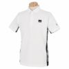 マンシングウェア Munsingwear　メンズ サイドロゴ ストレッチ 半袖 ポロシャツ MEMRJA08　2021年モデル ホワイト（WH00）