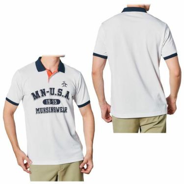 マンシングウェア Munsingwear　メンズ ロゴプリント ストレッチ 半袖 ポロシャツ MGMRJA07X　2021年モデル 詳細3