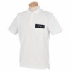マンシングウェア Munsingwear　メンズ ストレッチ 半袖 胸ポケット付き ポロシャツ MGMRJA12　2021年モデル ホワイト（WH00）