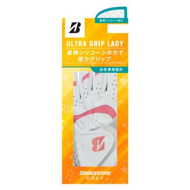 ブリヂストン　ULTRA GRIP LADY ウルトラグリップ レディ　両手用 レディース ゴルフグローブ GLG27B WN ホワイト/ネイビー 詳細3