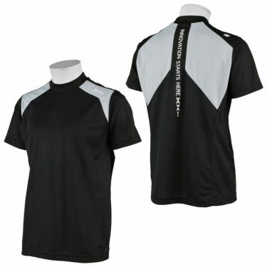 スリクソン SRIXON　メンズ メッシュ生地 配色切替 半袖 モックネックシャツ RGMRJA05　2021年モデル 詳細3