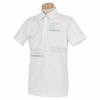 スリクソン SRIXON　メンズ サッカーストライプ タイポグラフィプリント 半袖 ポロシャツ RGMRJA19　2021年モデル ホワイト（WH00）