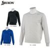 スリクソン SRIXON　メンズ クロス柄 ジャカード 長袖 クルーネック セーター RGMRJL01　2021年モデル