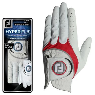 フットジョイ FootJoy　HYPERFLEX ハイパーフレックス　メンズ ゴルフグローブ FGHF WR ホワイト/レッド　2022年モデル ホワイト/レッド（WR）