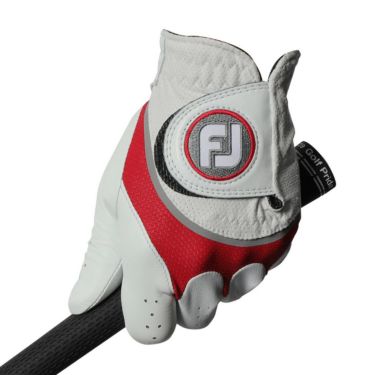 フットジョイ FootJoy　HYPERFLEX ハイパーフレックス　メンズ ゴルフグローブ FGHF WR ホワイト/レッド　2022年モデル 詳細2