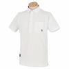 マンシングウェア Munsingwear　メンズ 鹿の子 半袖 ポケット付き ポロシャツ MGMRJA20　2021年モデル ホワイト（WH00）