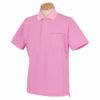 アダバット adabat　メンズ 鹿の子 半袖 胸ポケット付き ポロシャツ 082-12444　2021年モデル ピンク（072）