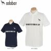 アダバット adabat　メンズ リゾートモチーフ バックプリント 半袖 ポロシャツ 082-12571