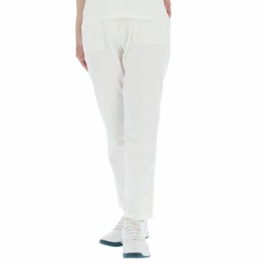 マンシングウェア Munsingwear　レディース ロゴ刺繍 ロングパンツ MGWRJD01　2021年モデル [裾上げ対応1●] ホワイト（WH00）