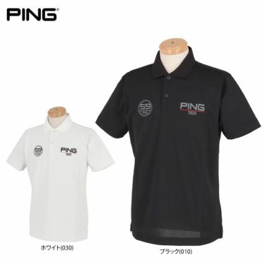ピン PING　メンズ ロゴプリント 半袖 ポロシャツ 621-2160306　2022年モデル 詳細1
