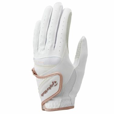[2022年モデル] テーラーメイド レディース インタークロス 2.0 ゴルフグローブ TD309 N92995 WHITE/PINK WHITE/PINK（N92995）
