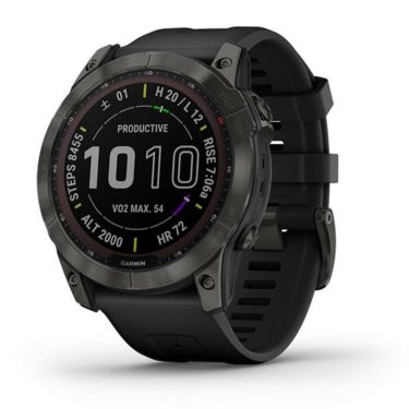 Garmin ガーミン　fenix 7X フェニックス 7X　サファイア デュアルパワー　010-02541-31 Ti Carbon Gray DLC / Black　ソーラー充電機能　2022年モデル TiCarbonGrayDLC/Black