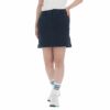 ピン PING　レディース ロゴ刺繍 ストレッチ キルトメッシュ スカート 622-2134202　2022年モデル ネイビー（120）