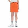 ピン PING　レディース ロゴ刺繍 ストレッチ キルトメッシュ スカート 622-2134202　2022年モデル オレンジ（150）
