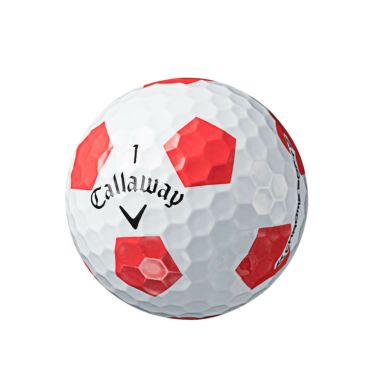 キャロウェイ　クロム ソフト ゴルフボール トゥルービス 2022年モデル　1ダース（12球入り） ホワイト/レッド　詳細1
