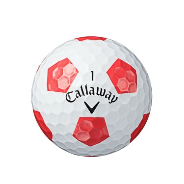 キャロウェイ　クロム ソフト ゴルフボール トゥルービス 2022年モデル　1ダース（12球入り） ホワイト/レッド　詳細2