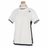 マリクレール marie claire　レディース ラインデザイン 半袖 モックネックシャツ 712-614　2022年モデル ホワイト（WT）