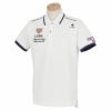 ルコック Le coq sportif　メンズ エンブレムワッペン 鹿の子 トリコロールライン 半袖 ポロシャツ QGMTJA03　2022年モデル ホワイト（WH00）